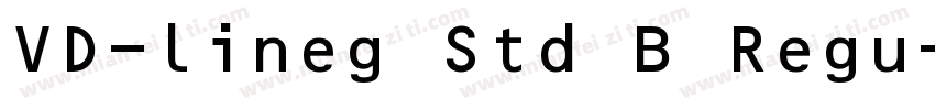 VD-lineg Std B Regu字体转换